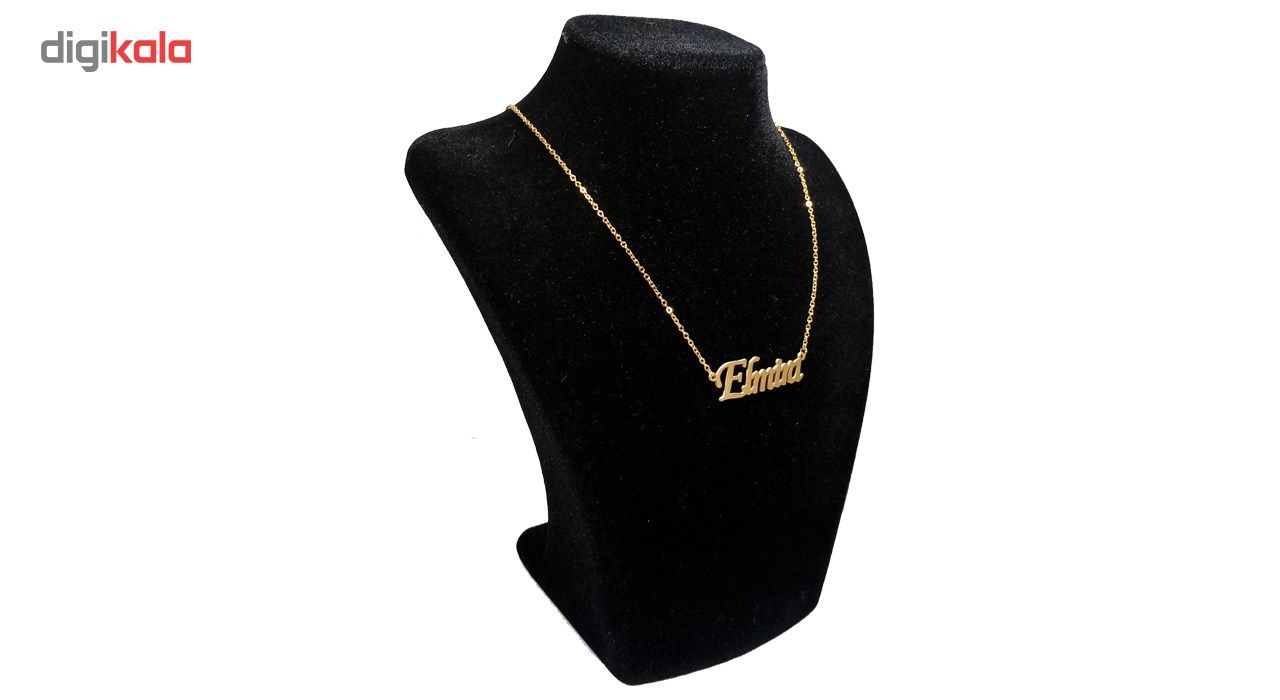 گردنبند آی جواهر طرح نام المیرا کد 1100107GE -  - 4