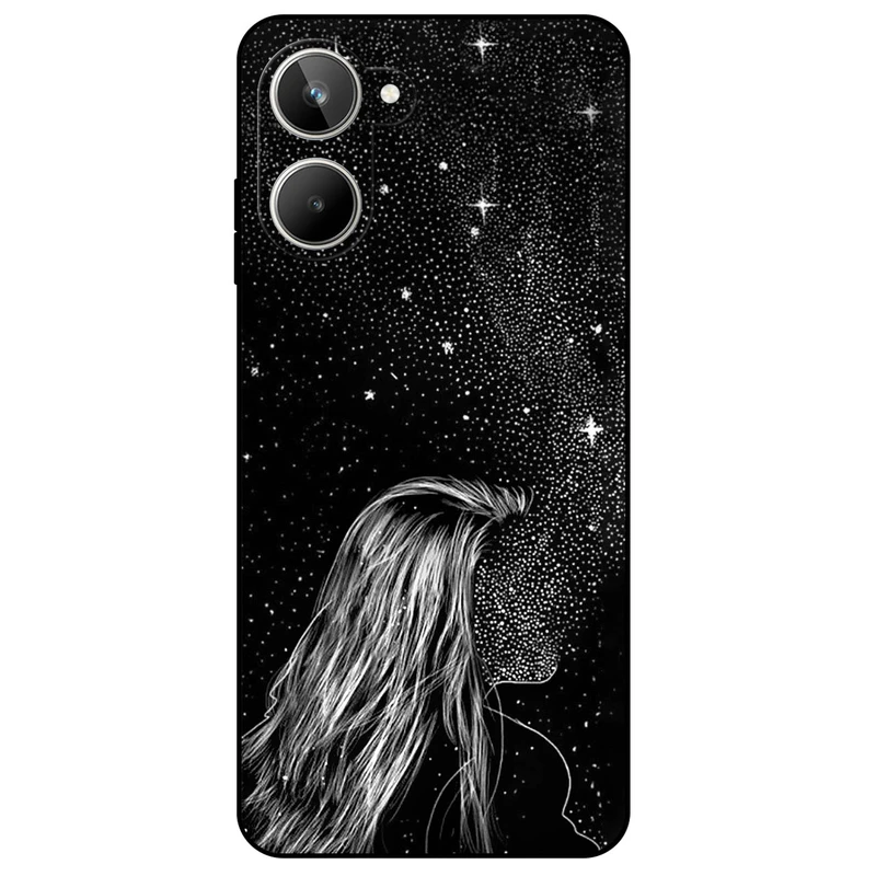 کاور مگافون طرح دخترانه مدل 8264 مناسب برای گوشی موبایل ریلمی 10 4G    