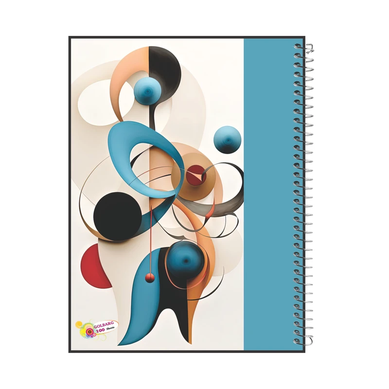 دفتر مشق 100 برگ گلبرگ مدل دانشجویی کد 1635