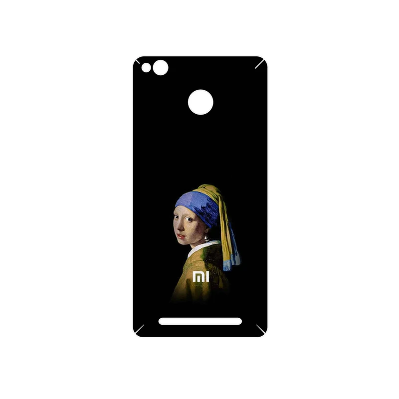 برچسب پوششی ماهوت مدل Girl with a Pearl Earring of Vermeer مناسب برای گوشی موبایل شیائومی Redmi 3 Pro