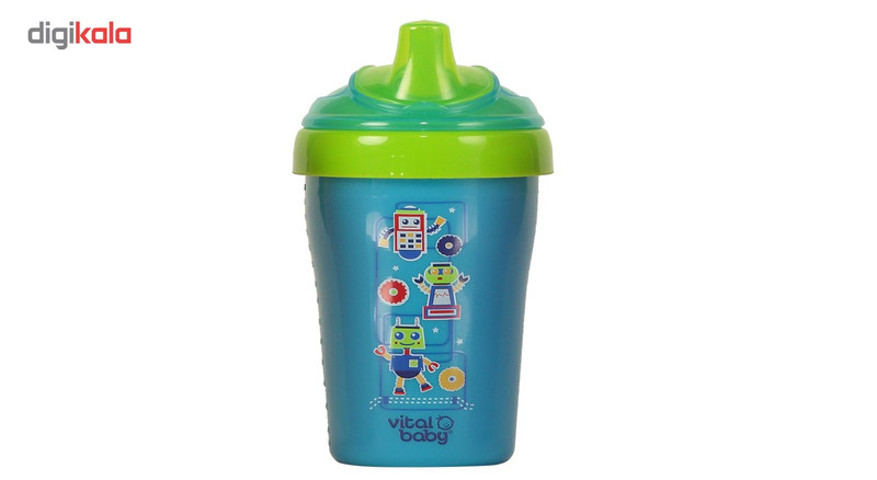 آبمیوه خوری ویتال بیبی مدل First Straw Cup Robat آبمیوه خوری ویتال بیبی مدل First Straw Cup Robat