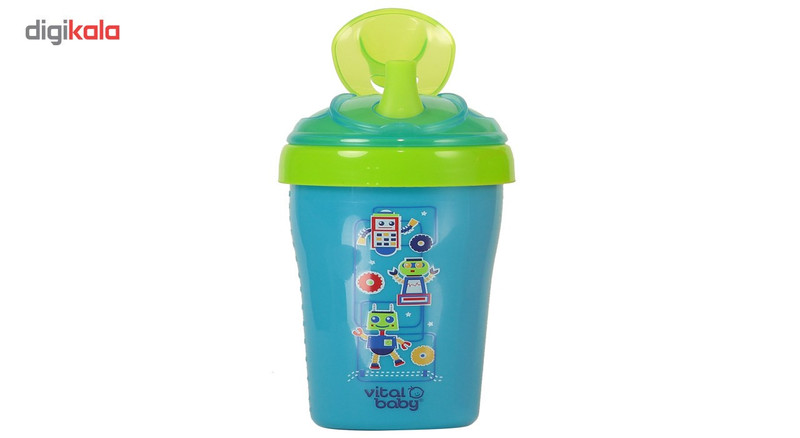 آبمیوه خوری ویتال بیبی مدل First Straw Cup Robat آبمیوه خوری ویتال بیبی مدل First Straw Cup Robat
