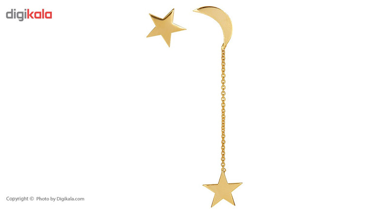 گوشواره طلا 18 عیار زنانه ماهک مدل ME0592