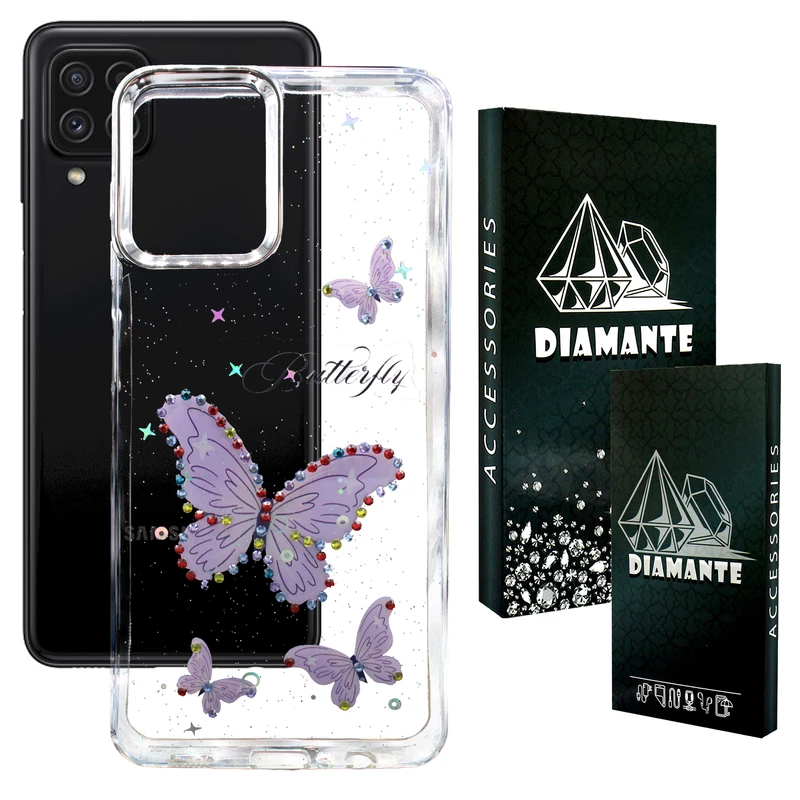 کاور دیامانته مدل Butterfly Bk مناسب برای گوشی موبایل سامسونگ Galaxy F12