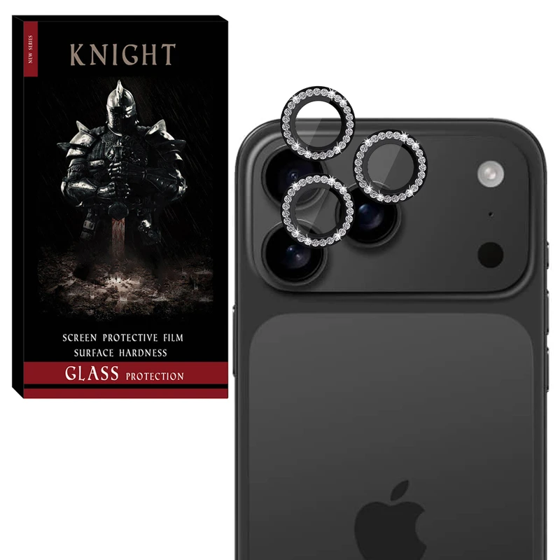 محافظ لنز دوربین فلزی نایت مدل RNG diamond KT مناسب برای گوشی موبایل اپل iPhone 17 Pro
