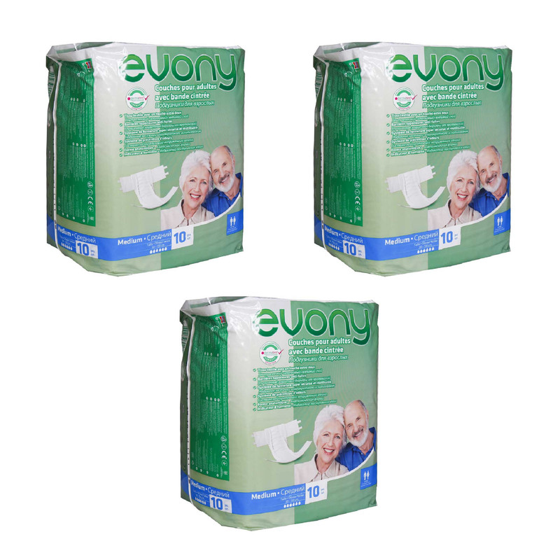 پوشینه چسبی بزرگسال چسبی اوونی مدل 3 سایز متوسط بسته 3 عددی