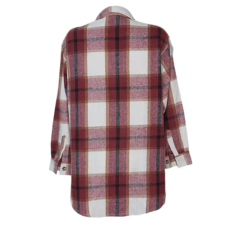 مانتو زنانه مدل پاییزی چهارخونه 645