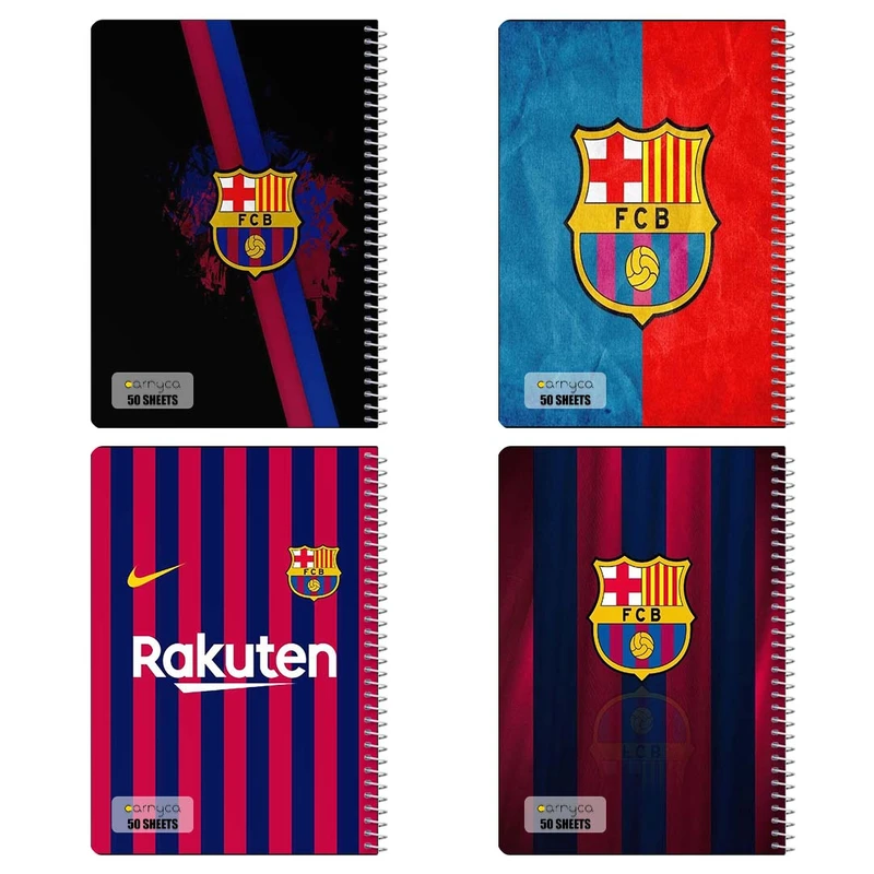 دفتر نقاشی 50 برگ کارنيکا طرح بارسلونا Barcelona کد 31735 مجموعه 4 عددی