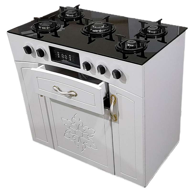 اجاق گاز 5 شعله هاکان مدل پنج شعله چهار /چدن گرد اجاق گاز 5 شعله هاکان مدل پنج شعله چهار /چدن گرد