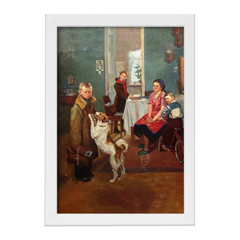 تابلو خندالو مدل نقاشی دوباره مساوی اثر فدور رشتنیکوف کد F12293