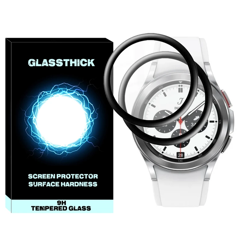 محافظ صفحه نمایش نانو گلستیک مدل Pmma-GL مناسب برای ساعت هوشمند سامسونگ Galaxy Watch 4 Classic 46mm بسته دو عددی