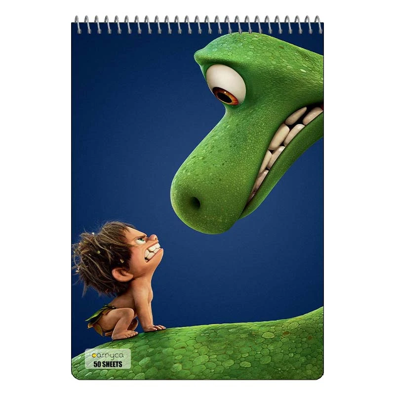 دفتر نقاشی 50 برگ سیمی کارنیکا طرح دایناسور خوب The Good Dinosaur کد 40399