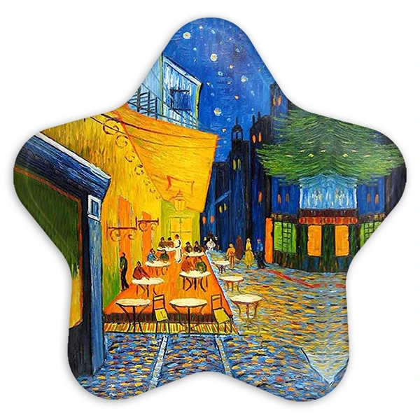 پیکسل خندالو طرح کافه تراس در شب ونگوگ مدل ستاره ای کد 3724