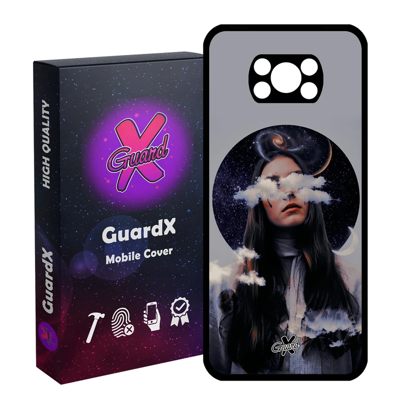 کاور گارد ایکس طرح Girl مدل Glass10011 مناسب برای گوشی موبایل شیائومی Poco X3 Pro