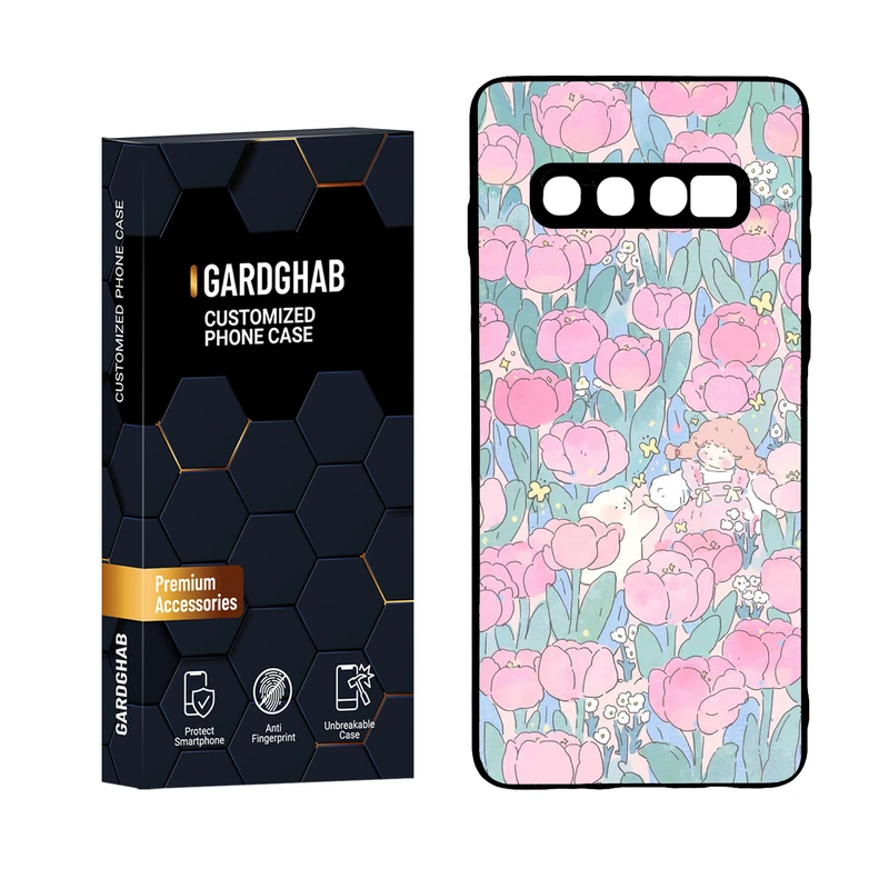 کاور گارد قاب مدل پشت گلس دخترانه مناسب برای گوشی موبایل سامسونگ Galaxy S10