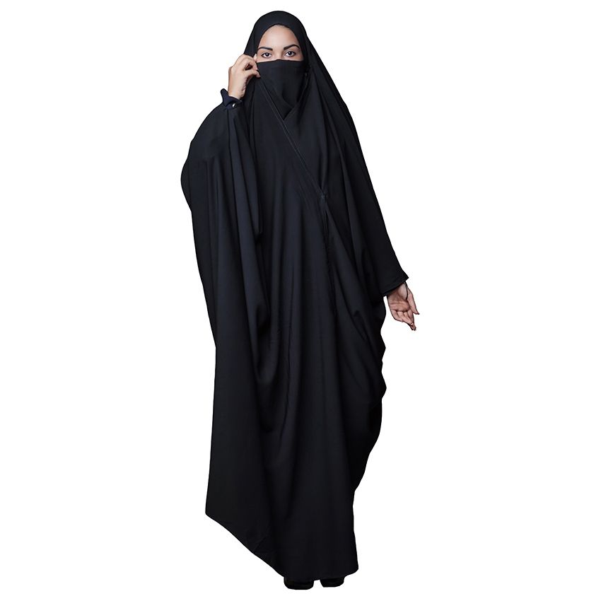 چادر عبایی حجاب فاطمی مدل بیروتی حریر الاسود کد Har5510 -  - 2