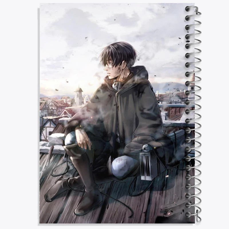 دفتر شطرنجی 50 برگ خندالو طرح لیوای انیمه اتک آن تایتان Attack on Titan کد 18514