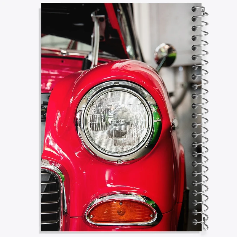 دفتر شطرنجی 50 برگ خندالو مدل ماشین کلاسیک کد F53