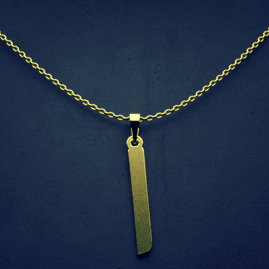 گردنبند طلا 18 عیار زنانه مدوپد مدل حرف I کد H3-1-1269