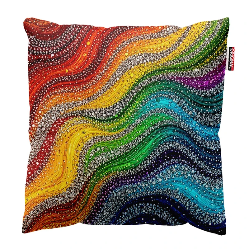  کوسن پاد آفرین طرح رنگی کد 3627 سایز 30*30 سانتی متر