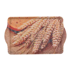 سینی دسته دار مدل 1000 گندم سایز 20×32 سانتی متر
