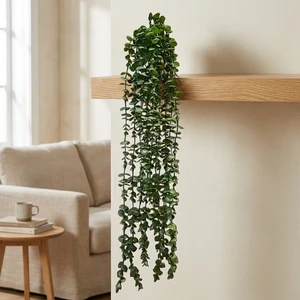 دسته گل مصنوعی شمشاد آویز، ابعاد 60×10×60 سانتی متر، وزن 130 گرم، جنس پلاستیک