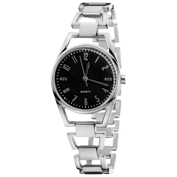 ساعت مچی عقربهای کوارتز زنانه مدل مینیمال بند زنجیری دستبندی کد HO4