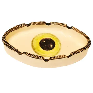 زیر سیگاری سفالی مدل چشم