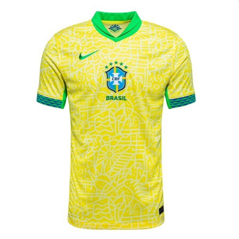 تی شرت آستین کوتاه ورزشی مردانه مدل برزیل کد Home 2024 -  - 10