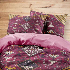 سرویس روتختی مدوپد طرح گبه لچک و ترنج مدل C-Gabeh08 یک نفره 4 تکه