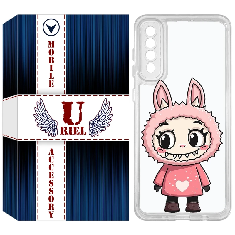کاور یوریل مدل Clear کد 139 طرح لبوبو Labubu مناسب برای گوشی موبایل سامسونگ Galaxy A51