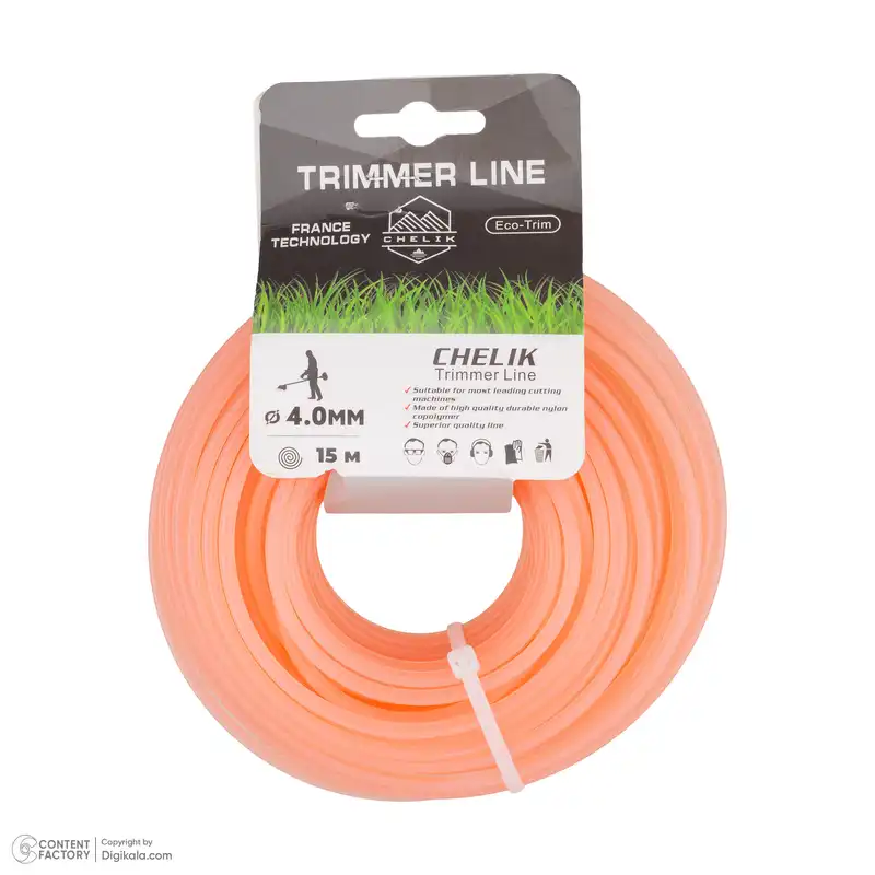 نخ علف تراش تریمر لاین مدل گرد کد 4mm-15m-T