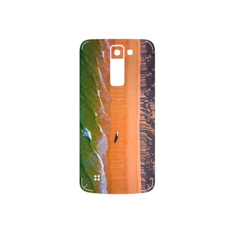 برچسب پوششی ماهوت مدل Beach and Green Sea مناسب برای گوشی موبایل ال جی K8