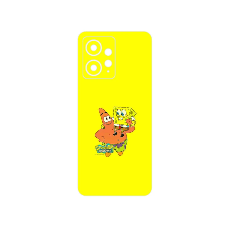 برچسب پوششی ماهوت مدل SpongeBob SquarePants مناسب برای گوشی موبایل شیائومی Redmi Note 12 4G