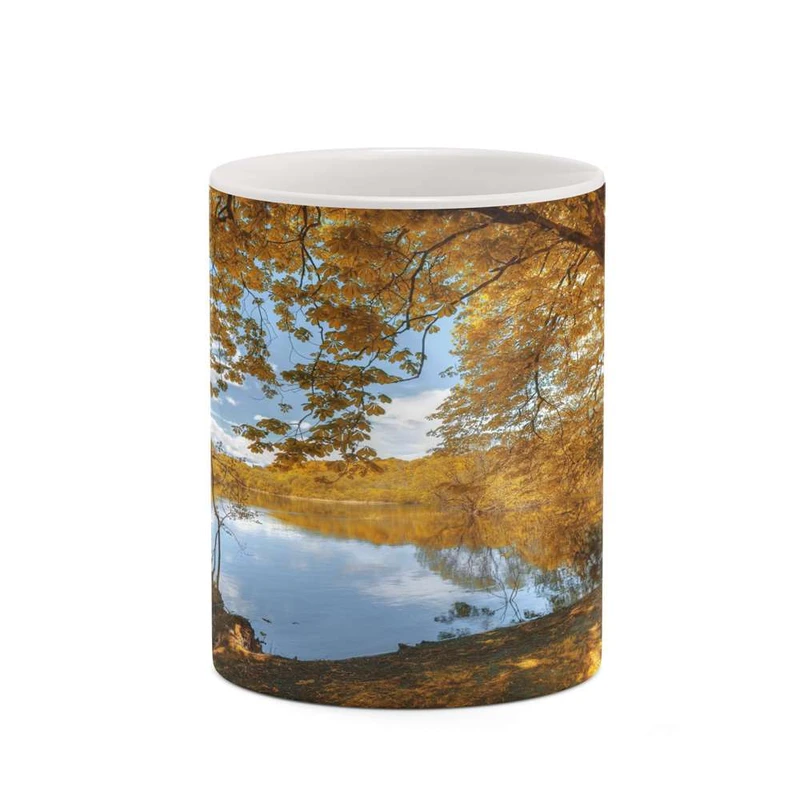 ماگ کاکتی مدل منظره پاییزی کد mgh18569