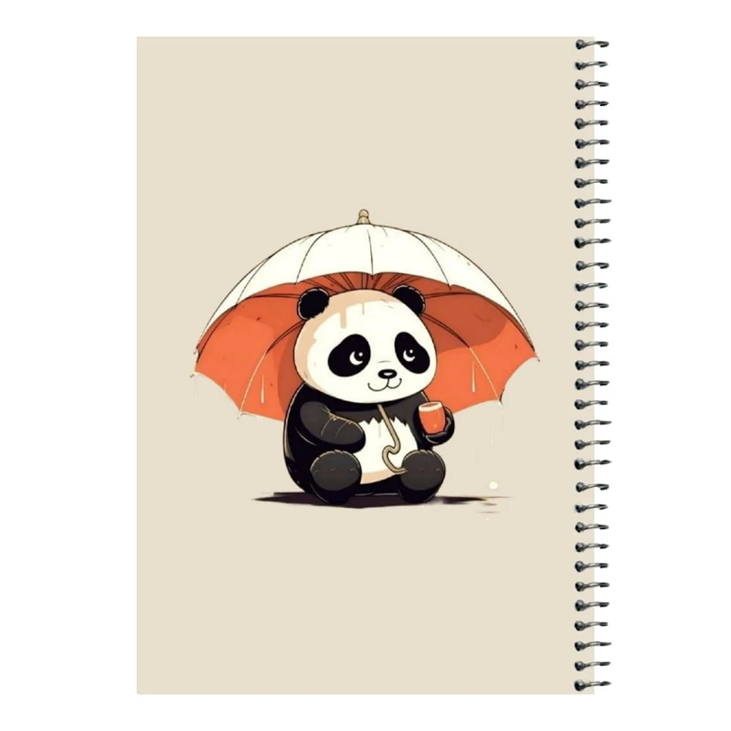 دفتر مشق 80 برگ اس جی مدل پاندا و چتر   