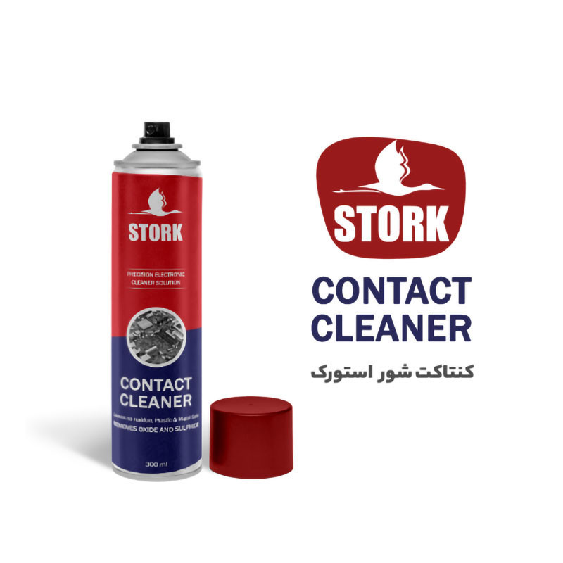 اسپری خشک کنتاکت شور استورک مدل contact-cleaner حجم 300 میلی لیتر