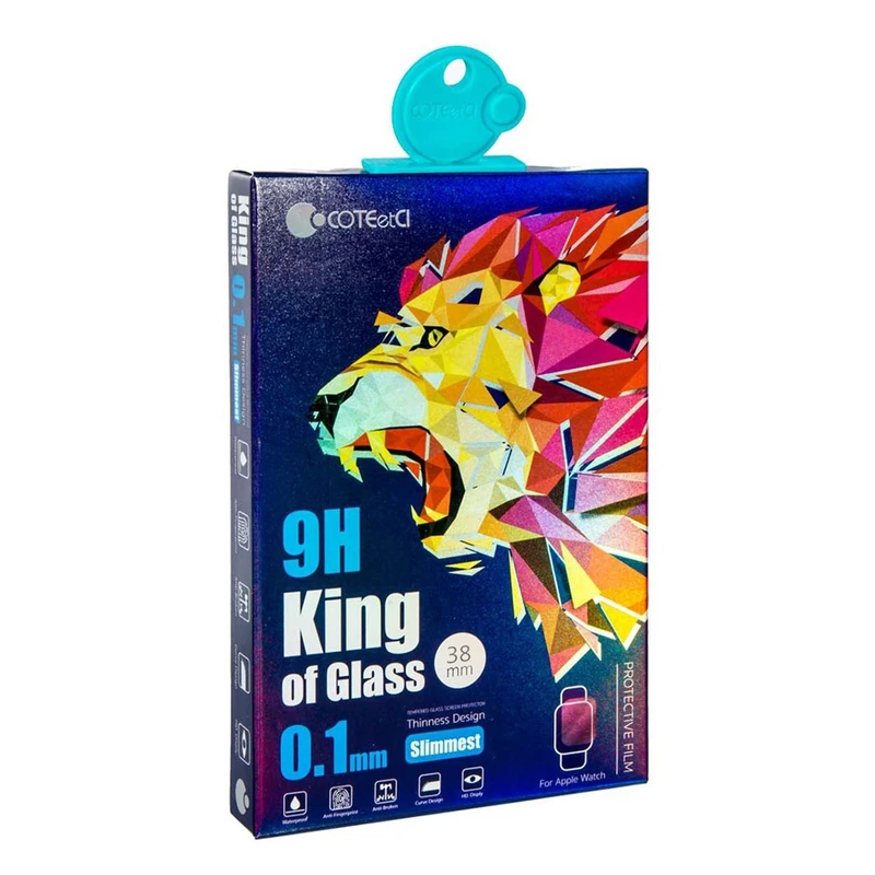 محافظ صفحه نمایش کوتیتکی مدل 9H King of Glass مناسب اپل واچ سایز 38 میلی متر