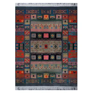 گبه ماشینی کاشان ابریشم کد 3001