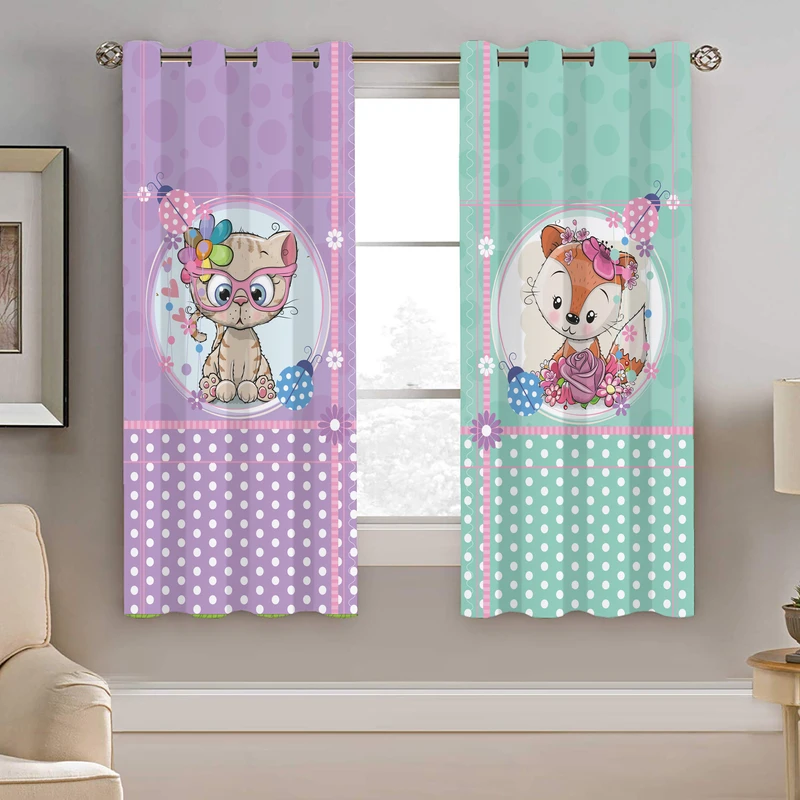 پرده نیروانا طرح کودک  مدل هازان کد 4971  سایز 140×200 سانتی متر