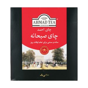 نقد و بررسی چای کیسه ای صبحانه انگلیسی احمد بسته 100 عددی توسط خریداران