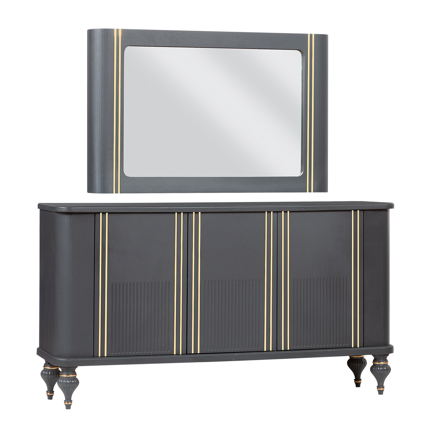 آینه و کنسول مدل Almas-T1 به همراه میز تلویزیون