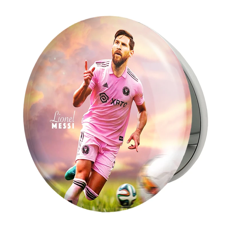 آینه جیبی خندالو طرح لیونل مسی مدل تاشو کد 36465