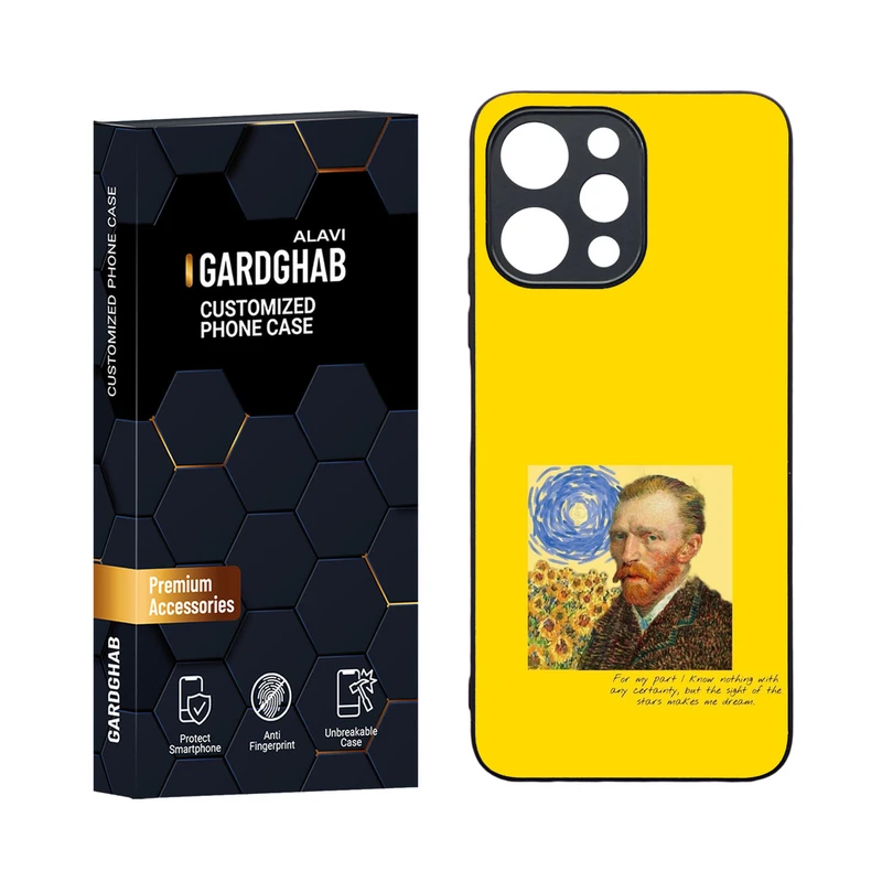 کاور گارد قاب مدل دورژله ای هنری مناسب برای گوشی موبایل شیائومی Redmi 12 4G / 5G