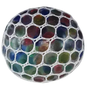 Gel Bullets White Mesh Squish Ball Anti Stress Game Ball