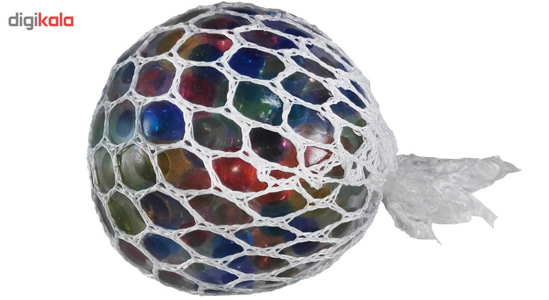 توپ بازی ضد استرس مدل Gel Bullets White Mesh Squish Ball