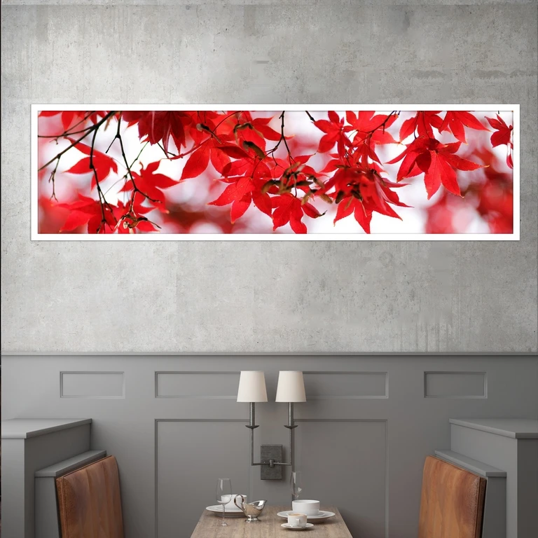 تابلو بکلیت طرح منظره طبیعت پاییز مدل کشیده W-7717