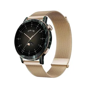 برچسب ماهوت طرح Graphite-Green-Marble مناسب برای ساعت هوشمند هوآوی Watch GT 3 42mm
