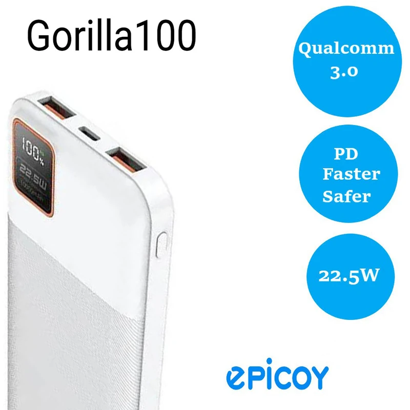 پاوربانک اپیکوی مدل Gorilla100 ظرفیت 10000 میلی آمپر ساعت به همراه کیف عکس شماره 21