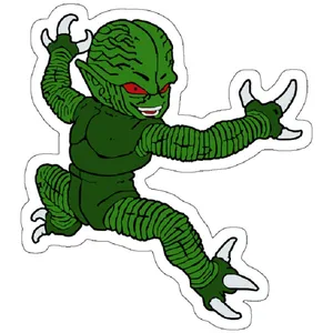 استیکر لپ تاپ مدل Saibamen (Perfect Car Sticker)